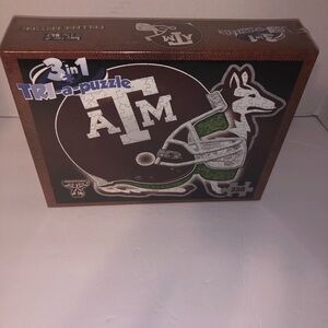 Tri-A-Puzzle Texas A & M 3 in 1  Late for the Sky 350 Piece Puzzle brand new
